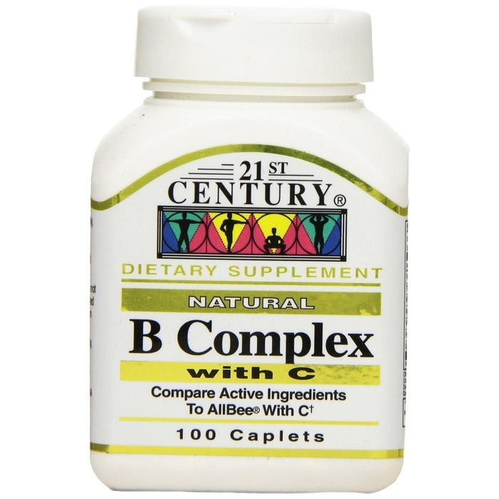 21st Century B Complex Plus Vitamin C - 100 Tablets