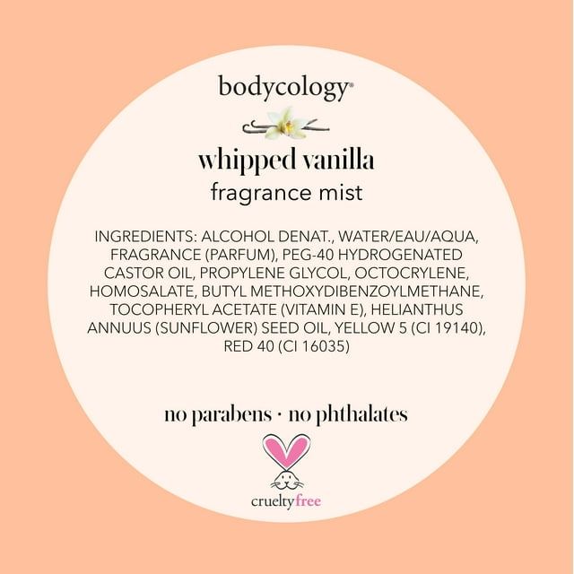 Bodycology Fragrance Body Mist, Whipped Vanilla, 8 fl oz