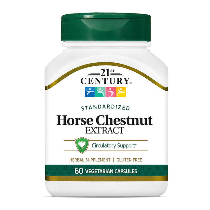 21st Century Horse Chestnut Extract, Standardized, 60 Vegetarian Capsules