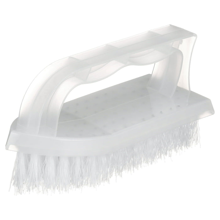 Great Value Iron Handle Multi-Purpose Cleaning Scrub Brush, White