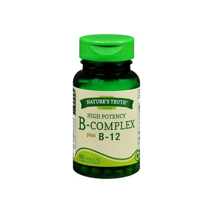 Nature's Truth Tablets High Potency B-Complex Plus B-12 ,90 Tablets