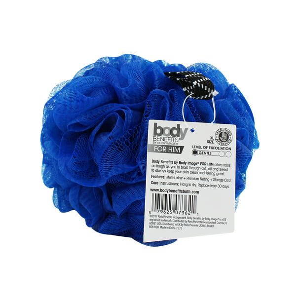 Body Benefits Mens XL Shower Body Loofah, Color May Vary