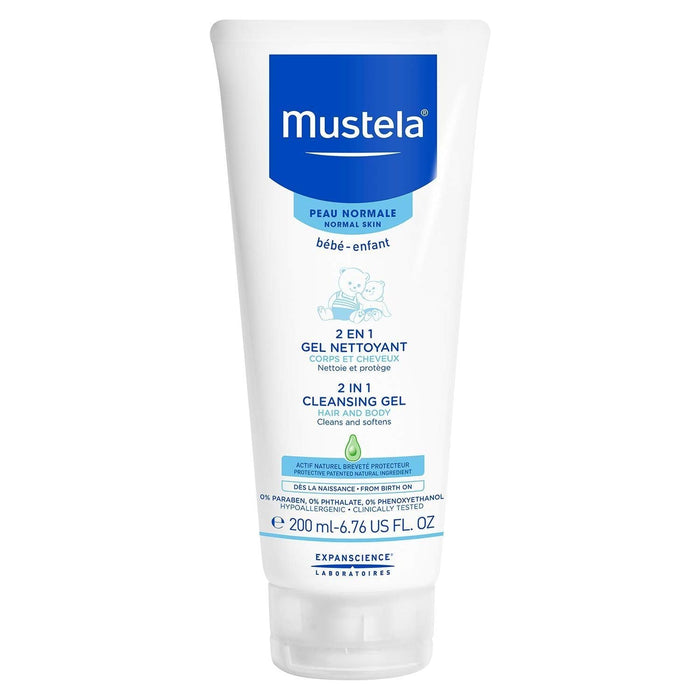 Mustela 2-in-1 Cleansing Gel  6.76 Oz