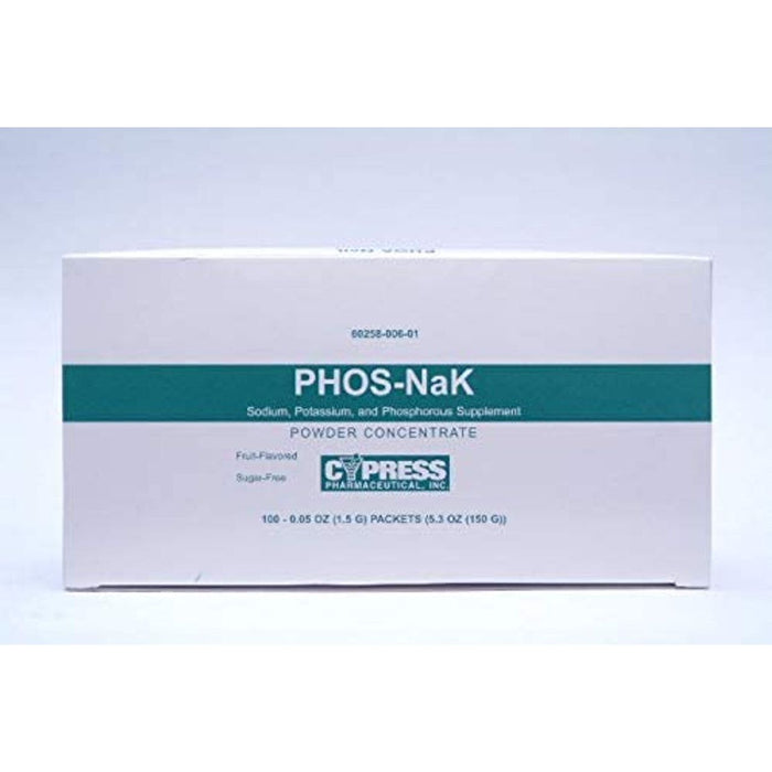 Cypress Pharmaceutical Phos-NaK – Fruit Flavored Powder Packets (100ct)