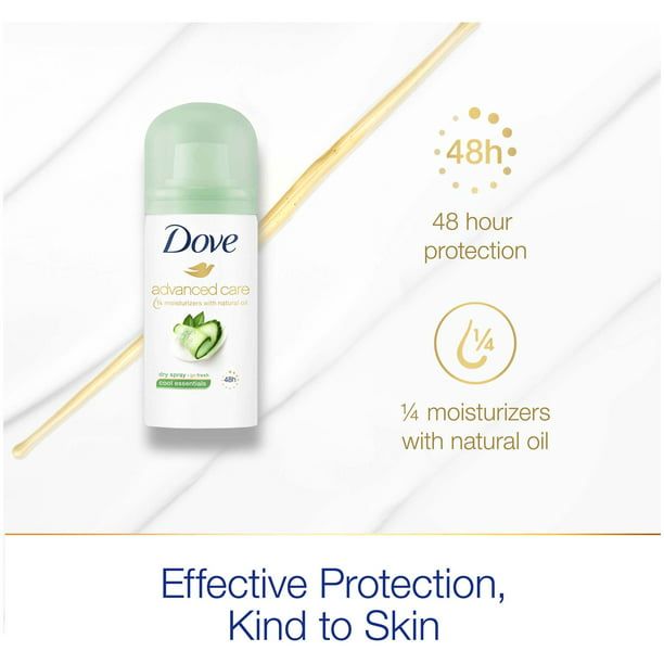 Dove Advanced Care Travel Sized Dry Spray Antiperspirant Deodorant, 1 oz