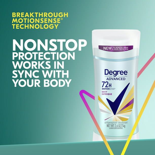 Degree Advanced MotionSense 72H Antiperspirant Deodorant Sexy Intrigue, 2.6 oz