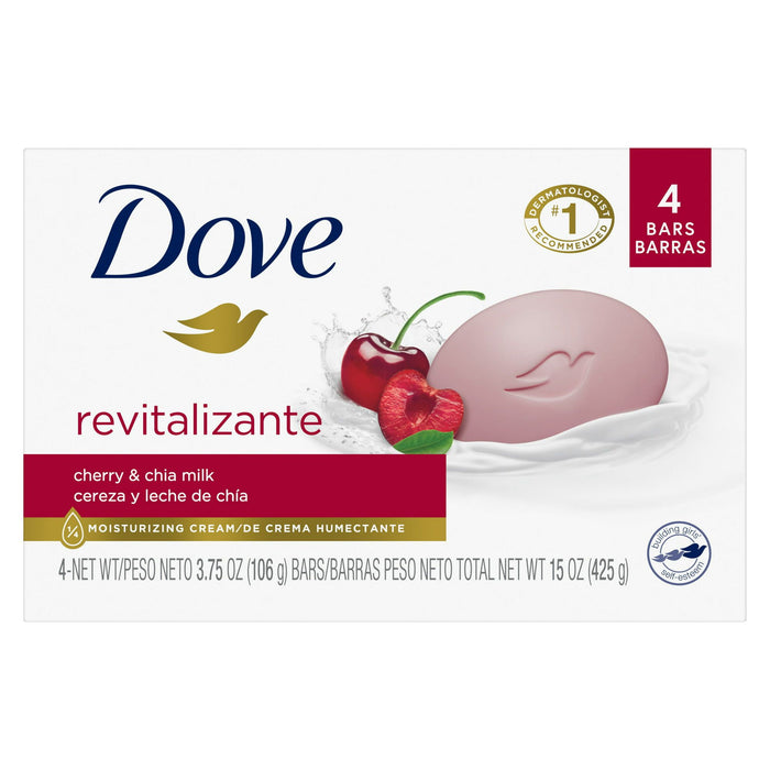 D ove Bar Soap Revitalizante Cherry & Chia Milk, 3.17 oz