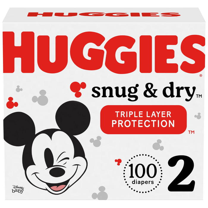 Huggies Snug & Dry Baby Diapers Size 2; Count 100