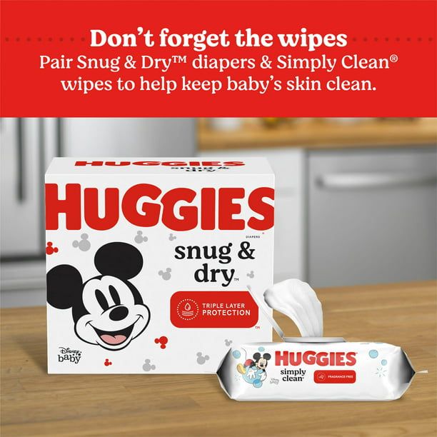 Huggies Snug & Dry Baby Diapers Size 3; Count 88