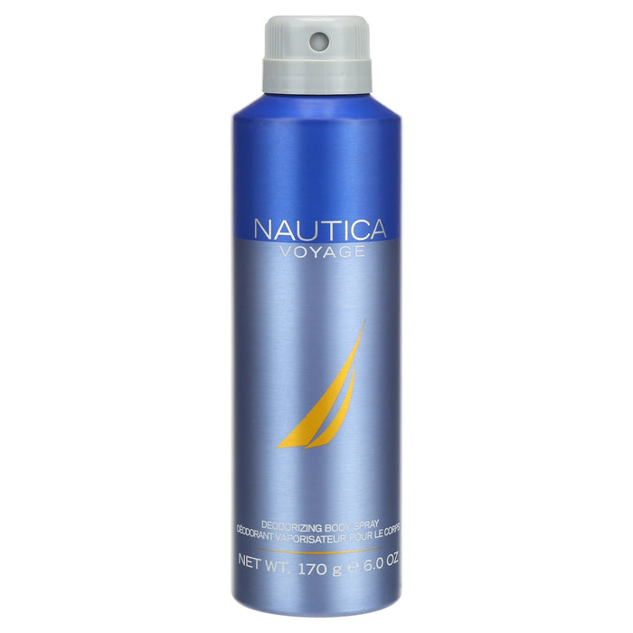 NAUTICA Voyage Deodorant Body Spray for Men 6.0 fl oz