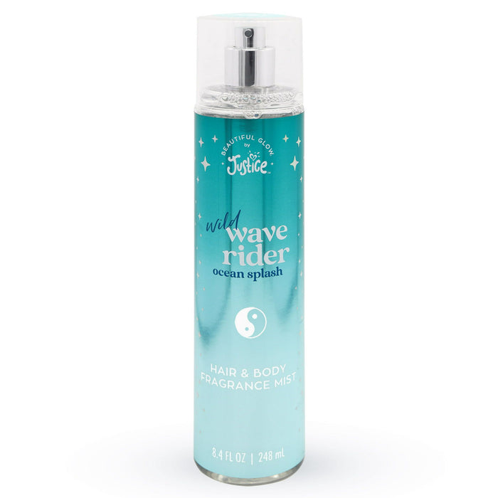 Beautiful Glow by Justice Hair and Body Fragrance Mist, Wild Wave Rider Ocean Splash, 8.4 fl oz