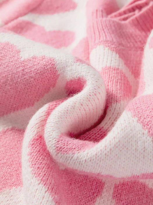 Valentine Heart Round Neck Sweater