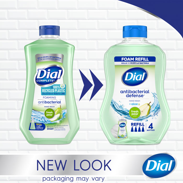 Dial Antibacterial Foaming Hand Wash Refill, Fresh Pear, 30 Ounce