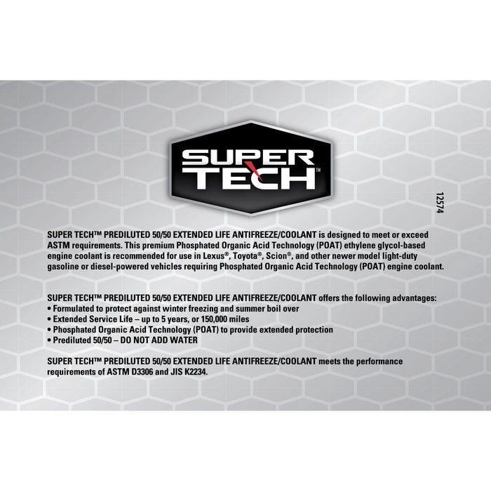 Super Tech OE Red Antifreeze Prediluted 50/50