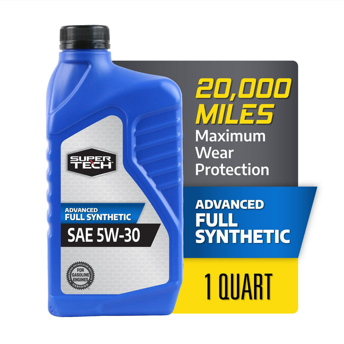 Super Tech Advanced Full Synthetic Motor Oil SAE 5W-30, 1 Quart