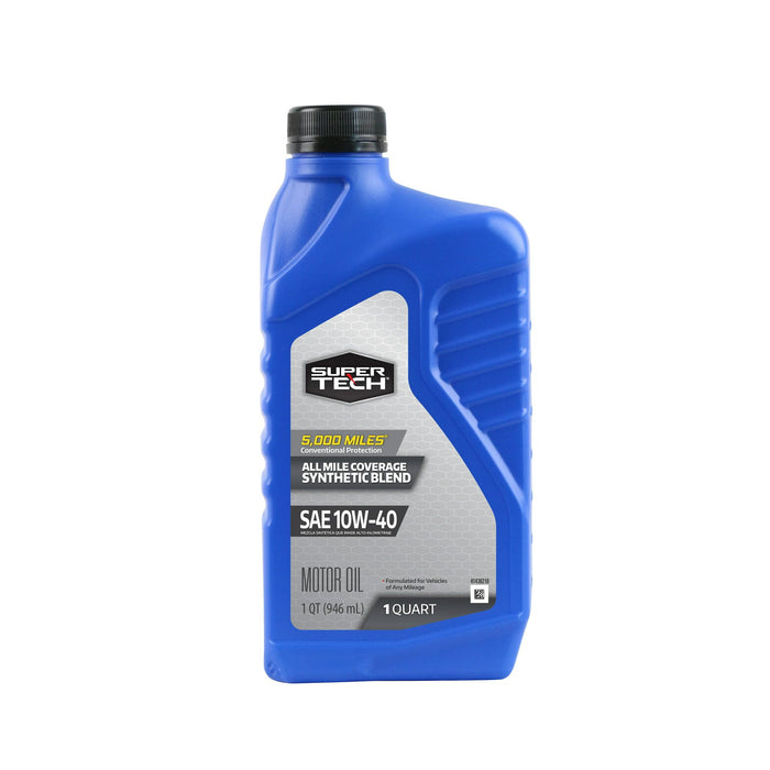 Super Tech All Mileage Synthetic Blend Motor Oil SAE 10W-40, 1 Quart