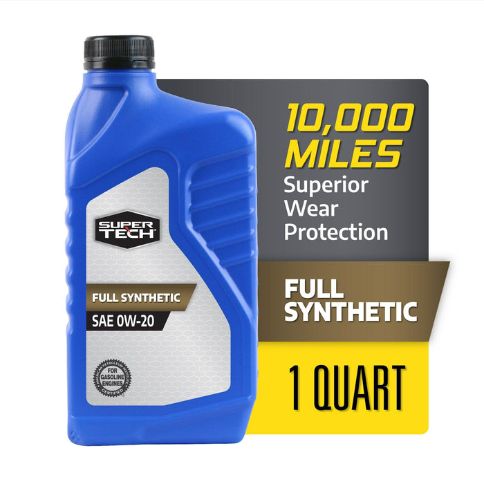 Super Tech Full Synthetic SAE 0W-20 Motor Oil, 1 Quart