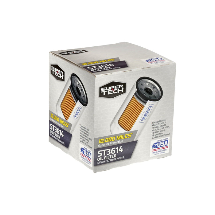 SuperTech 10K mile Spin-on Replacement Oil Filter, ST3614