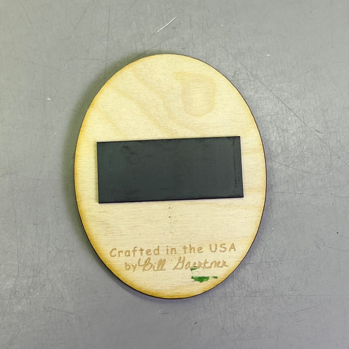 (2 PACK) Baby Bears Tree Laser Cut Wood Magnet Souvenir JUNEAU, AK Made In USA