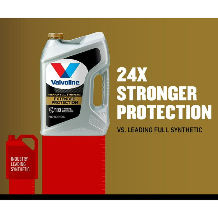 Valvoline Extended Protection Premium Full Synthetic 0W-20 Motor Oil 5 QT