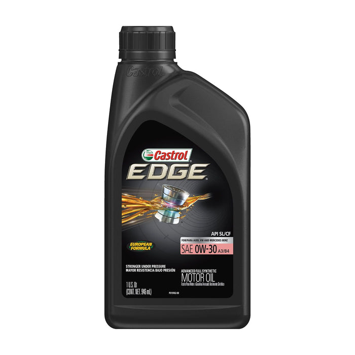 Castrol Edge 0W-30 A3/B4 Advanced Full Synthetic Motor Oil, 1 Quart