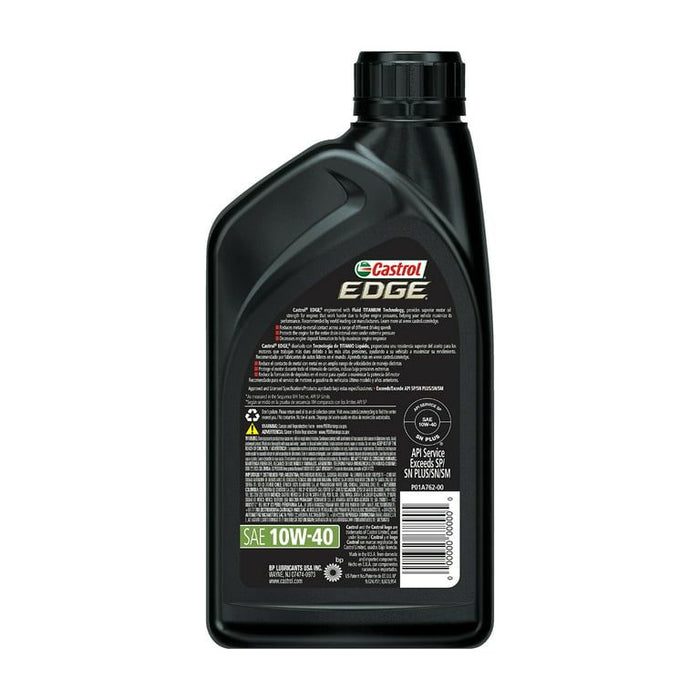 Castrol Edge 10W-40 Advanced Full Synthetic Motor Oil, 1 Quart