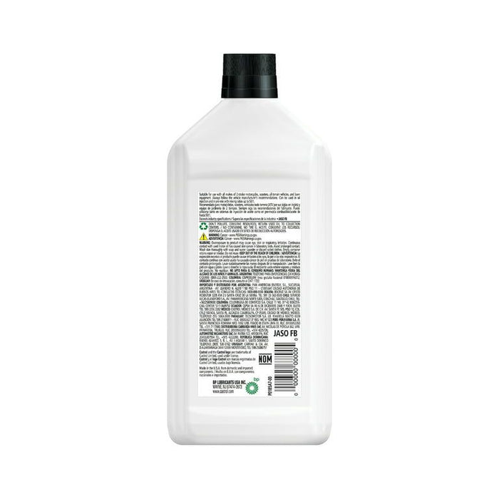 Castrol GO! 2T Conventional Motorcycle Oil, 1 Quart