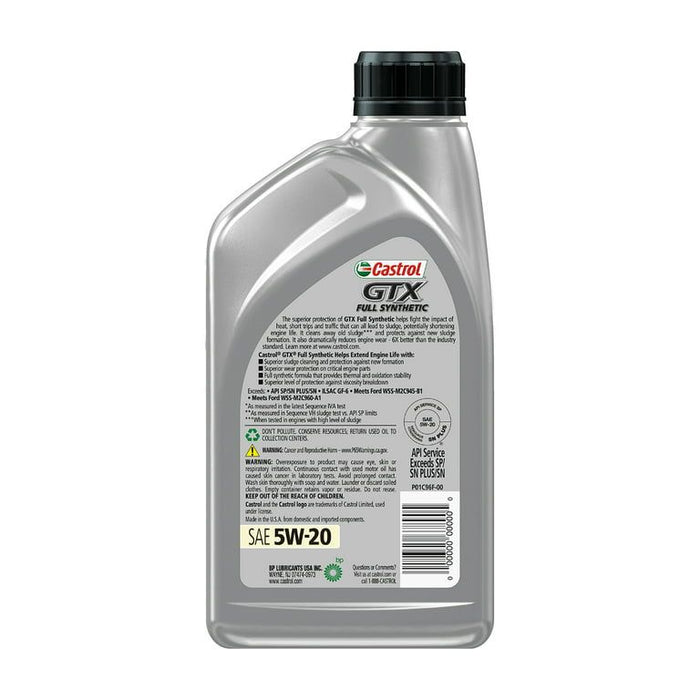 Castrol GTX Full Synthetic 5W-20 Motor Oil, 1 Quart