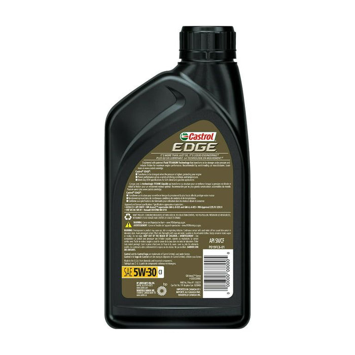 Castrol Edge 5W-30 C3 Advanced Full Synthetic Motor Oil, 1 Quart