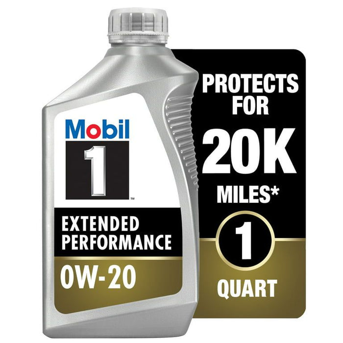 Mobil 1 Extended Performance Full Synthetic Motor Oil 0W-20, 1 qt