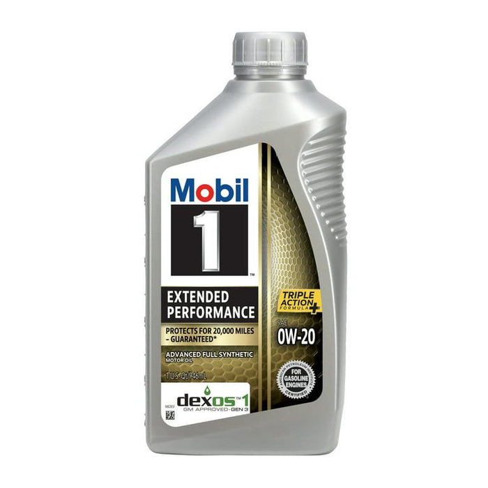 Mobil 1 Extended Performance Full Synthetic Motor Oil 0W-20, 1 qt