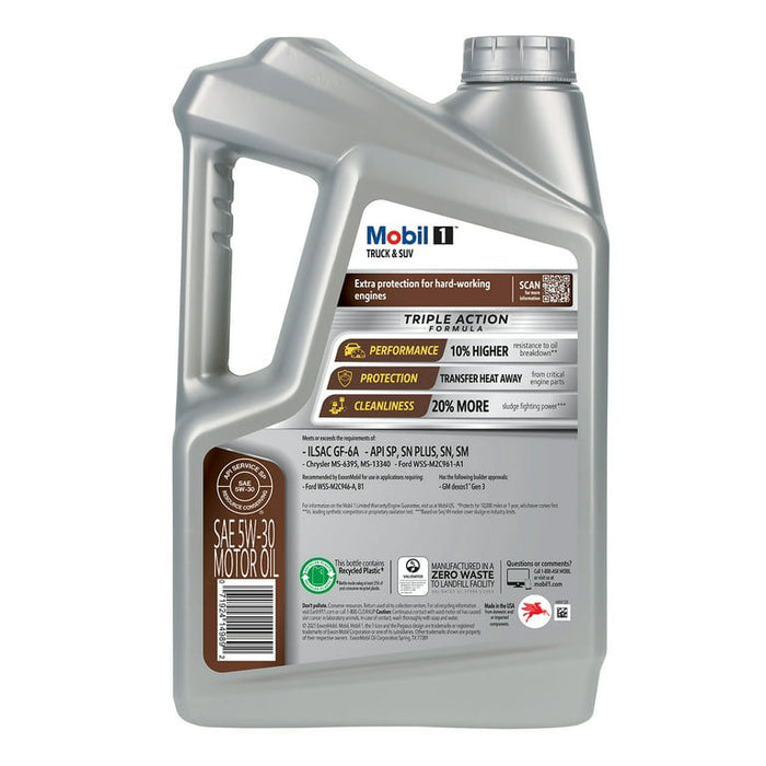 Mobil 1 Truck & SUV Full Synthetic Motor Oil 5W-30, 5 qt