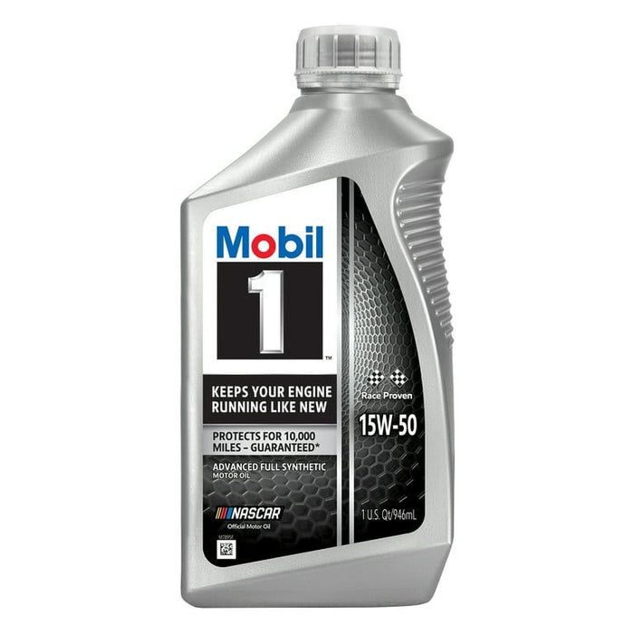 Mobil 1 Advanced Full Synthetic Motor Oil 15W-50, 1 qt