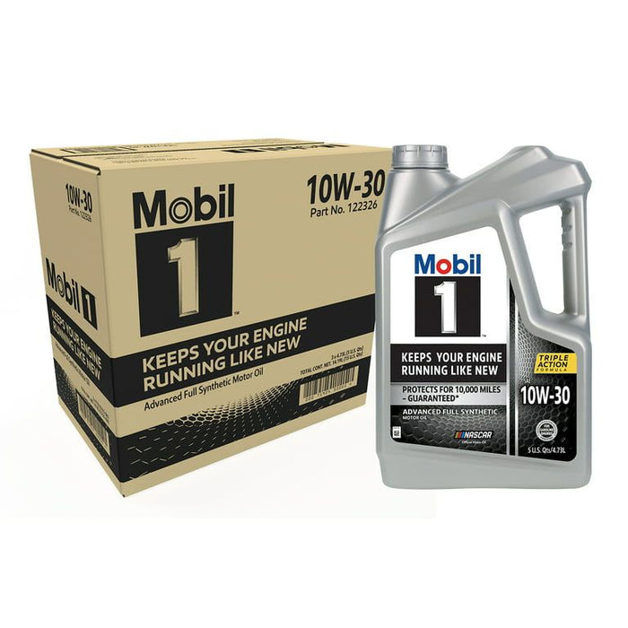 Mobil 1 Advanced Full Synthetic Motor Oil 10W-30, 5 qt (3 Pack)