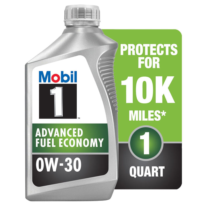 Mobil 1 Advanced Fuel Economy Full Synthetic Motor Oil 0W-30, 1 qt