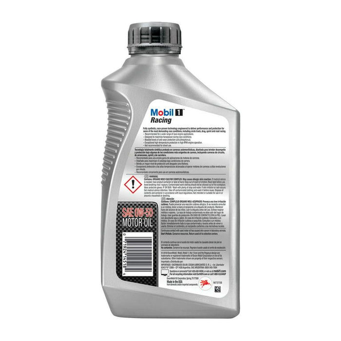 Mobil 1 Racing Full Synthetic Motor Oil 0W-50, 1 qt