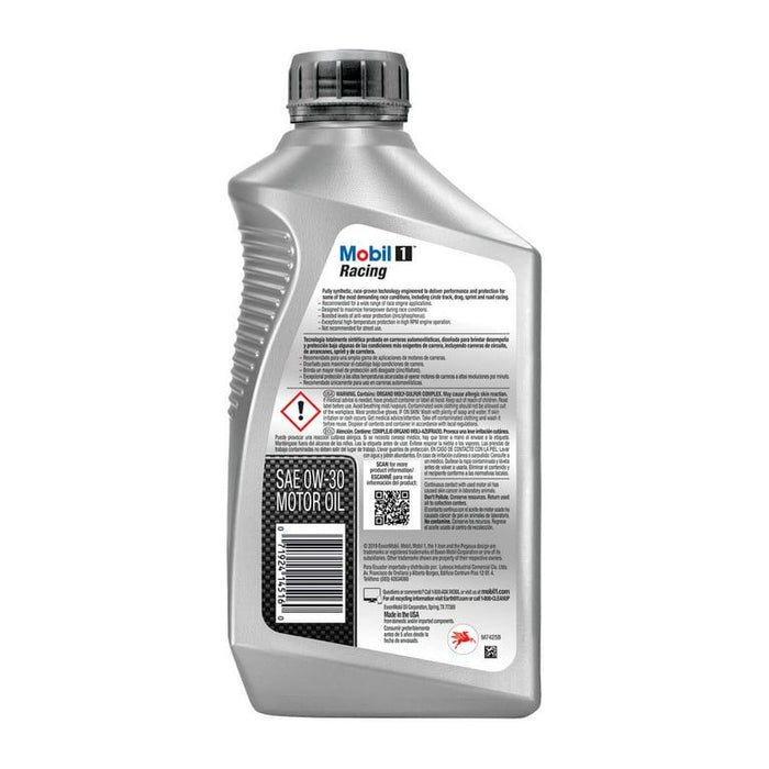 Mobil 1 Racing Full Synthetic Motor Oil 0W-30, 1 qt