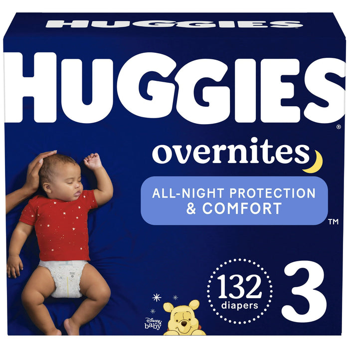 Huggies Overnites NIghttime Baby Diaper Size 3; 132 Count