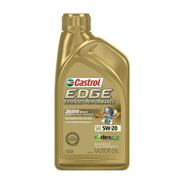 Castrol Edge Extended Performance 5W-20 Advanced Full Synthetic Motor Oil, 1 Quart