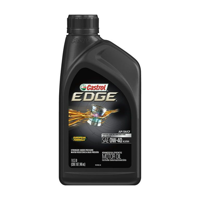 Castrol Edge 0W-40 A3/B4 Advanced Full Synthetic Motor Oil, 1 Quart