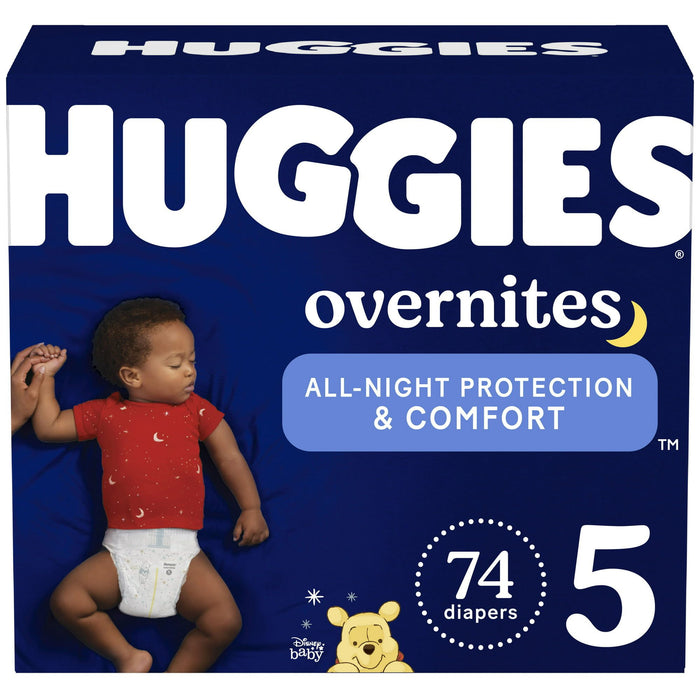 Huggies Overnites NIghttime Baby Diaper Size 5; 74 Count