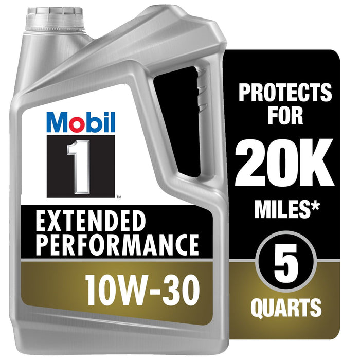 Mobil 1 Extended Performance Full Synthetic Motor Oil 10W-30, 5 qt