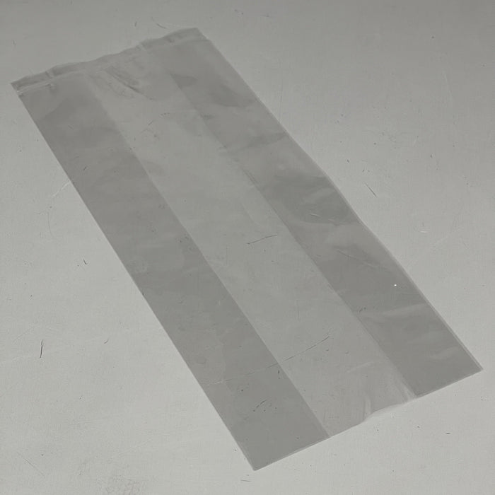 (100 PACK) Clear Gusseted Poly Plastic Bags Candy Cookie 1.5 Mil 4.5"x 2.75"x 10.75"