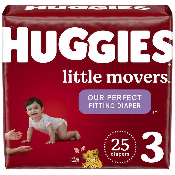 Huggies Little Movers Baby Diapers Size 3; 25 Count