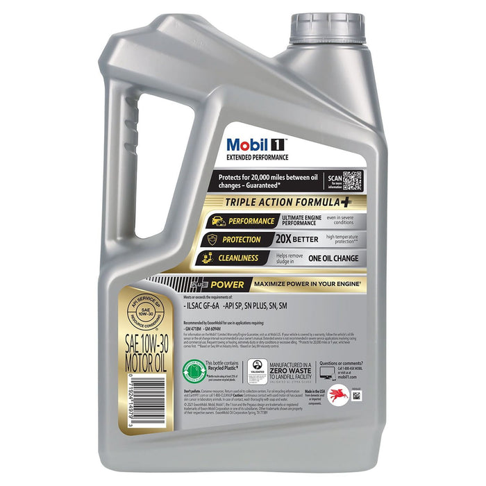 Mobil 1 Extended Performance Full Synthetic Motor Oil 10W-30, 5 qt (3 Pack)