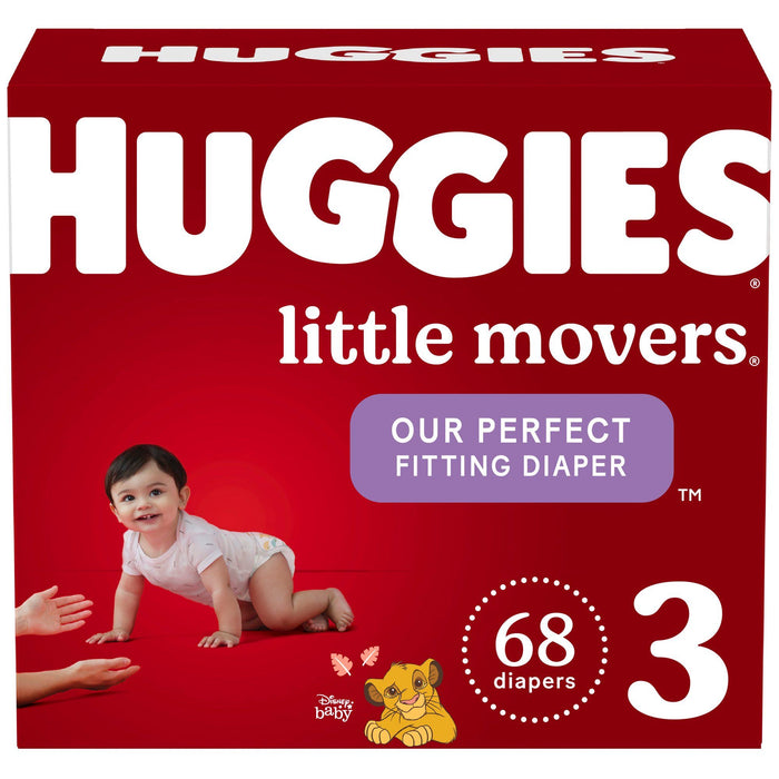 Huggies Little Movers Baby Diapers Size 3; 68 Count