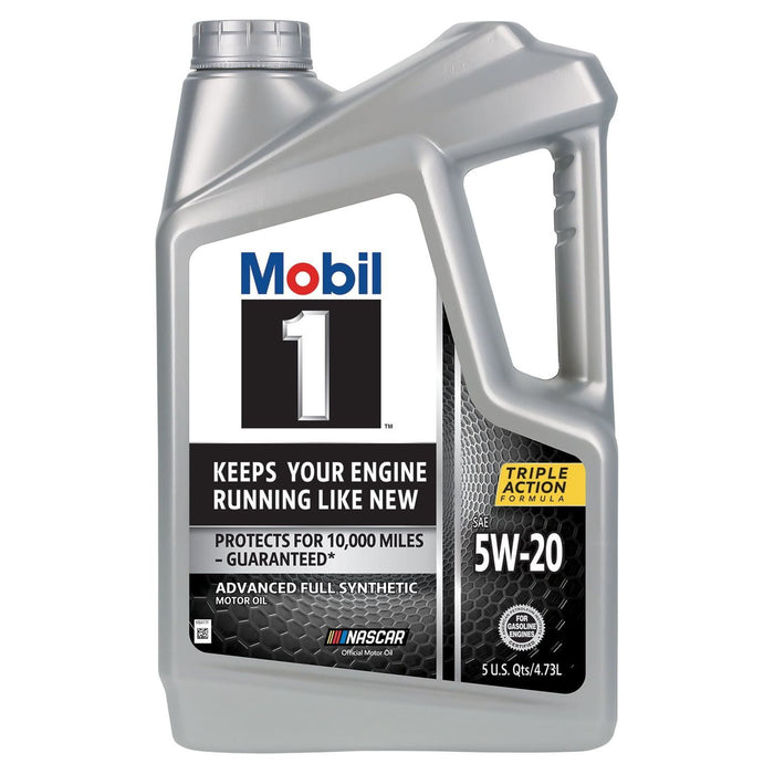 Mobil 1 Advanced Full Synthetic Motor Oil 5W-20, 5 qt (3 Pack)