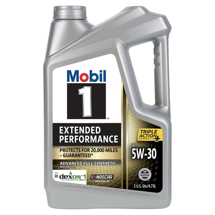 Mobil 1 Extended Performance Full Synthetic Motor Oil 5W-30, 5 qt (3 Pack)