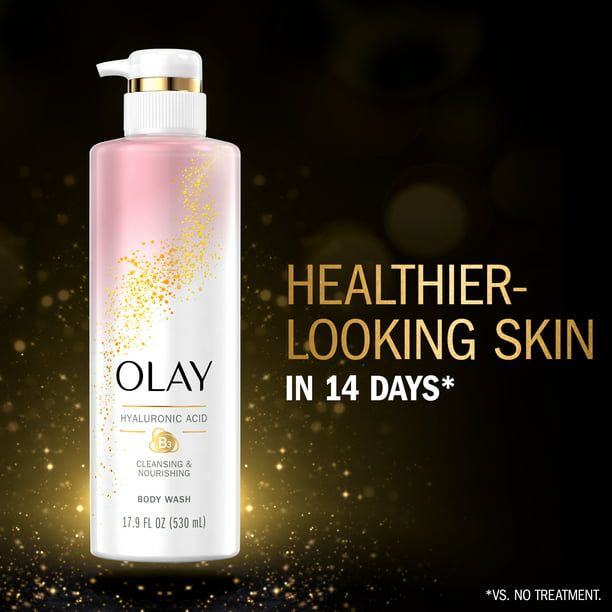 Olay Cleansing & Nourishing Liquid Body Wash with Vitamin B3 and Hyaluronic Acid, 20 fl oz