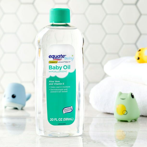 Equate Baby Hypoallergenic Baby Oil, 20 fl oz